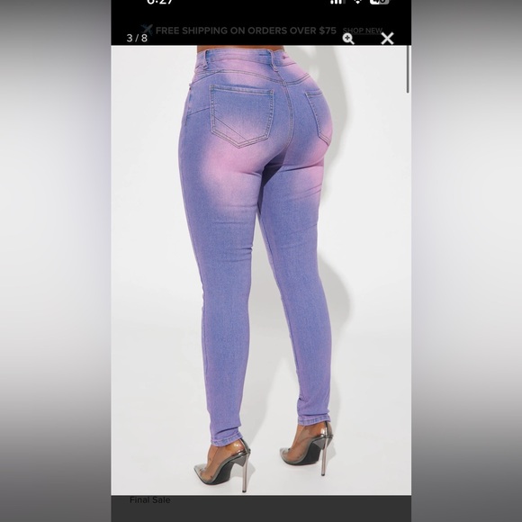 Hampton Tinted High Stretch Skinny Jeans - Picture 8 of 8